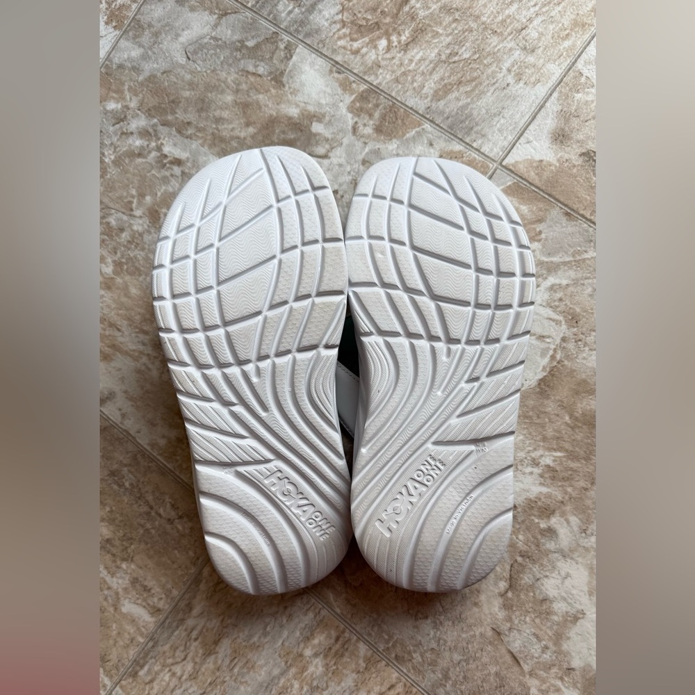 Hoka One One White and Mint Sandals - Picture 3 of 4